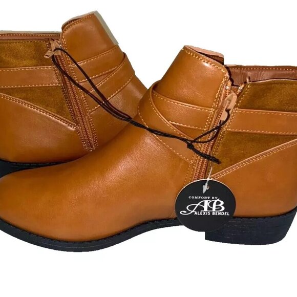 Comfort by Alexis Bendel Golda Women's Ankle Boot Tan Size 7 - Picture 4 of 8